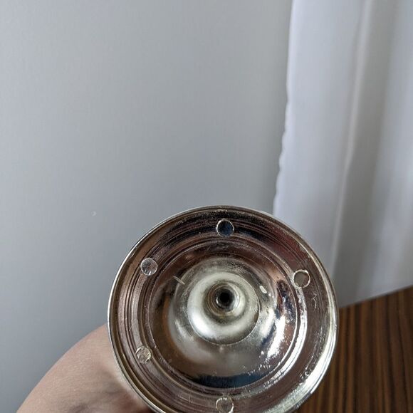 Metal chrome candle holder - Picture 8 of 8